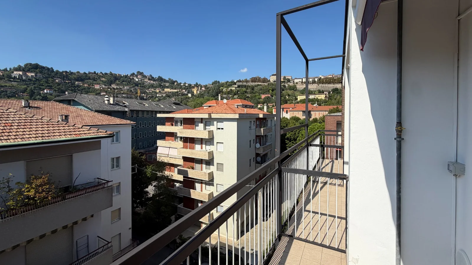 Balcone con vista verso Città Alta